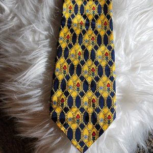 Collection XXI By Richel Mens Tie NWT GOLD RED ROSE NWTS ORIG $85 XXP